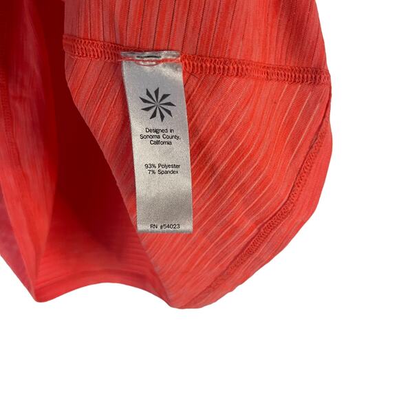 Athleta Women's Size Small Neon‎ Orange Activewear Running Top - Picture 6 of 9